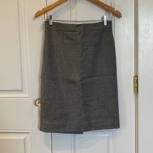J.Crew Gray zip up skirt